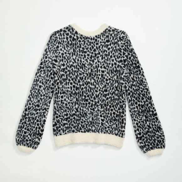 LOFT V-Neck Leopard Sweater NWT - Picture 2 of 4